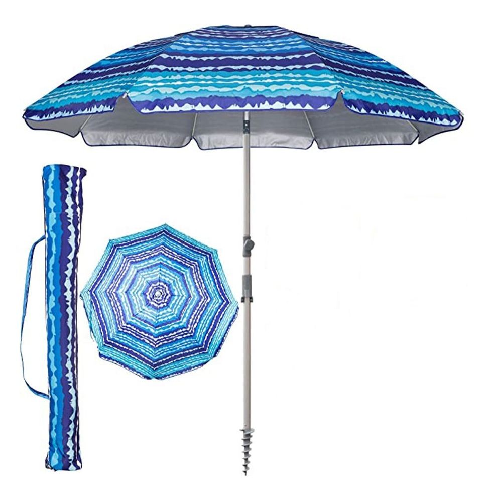 Blissun Beach Umbrella with Sand Anchor