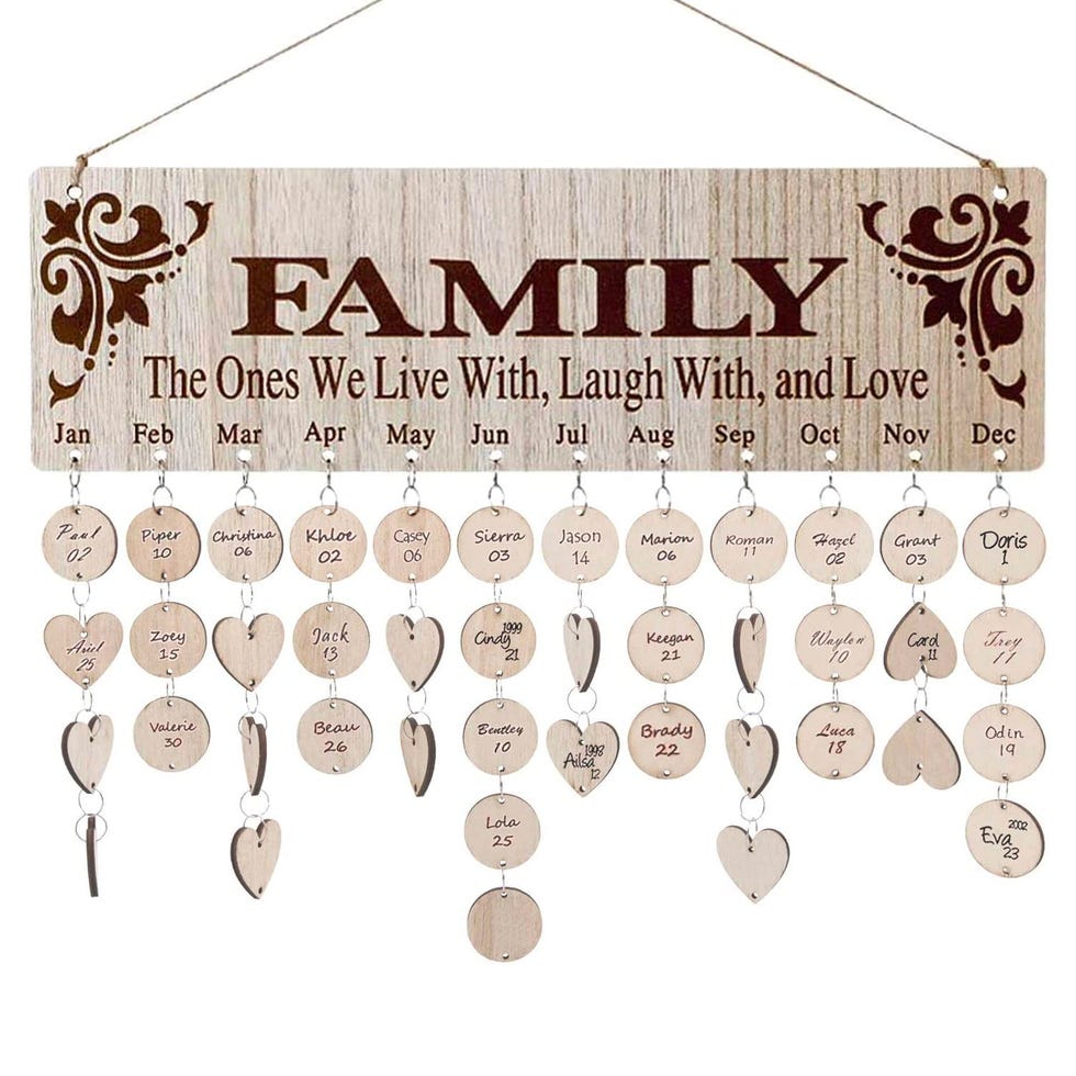 Family Birthday Calendar Family Birthday Calendar