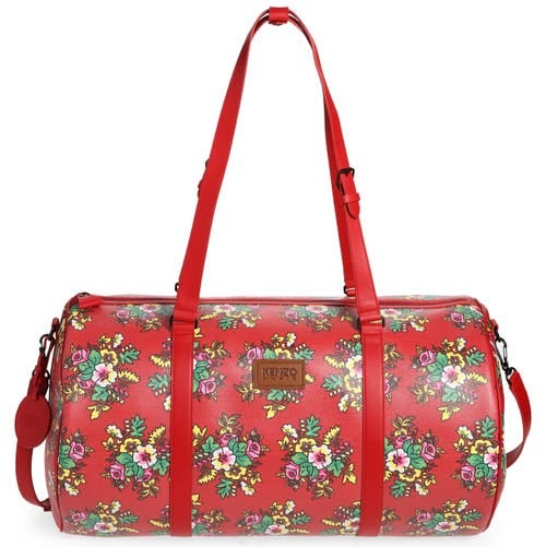 Large Courier Floral Print Duffle Bag