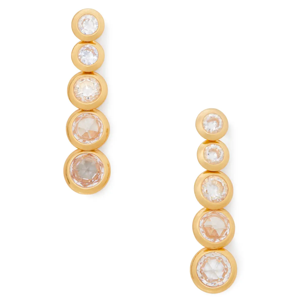 Graduated Cubic Zirconia Earrings