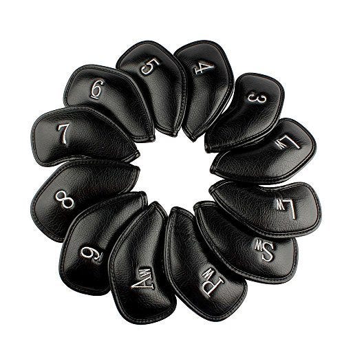 12-piece Synthetic Leather Golf Iron Head Covers 12-piece Synthetic Leather Golf Iron Head Covers