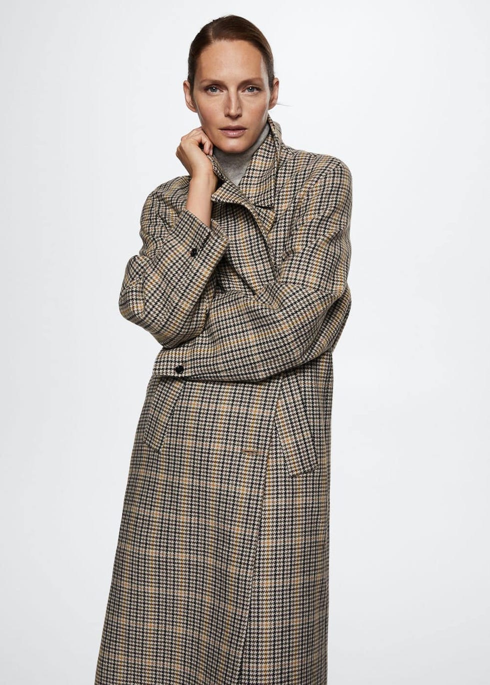 Houndstooth Wool-Blend Coat, £99 (was £149.99)