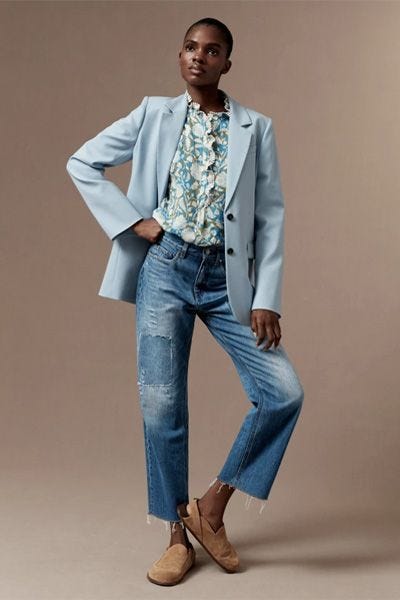 Relaxed Tailoring Longline Boyfriend Blazer Relaxed Tailoring Longline Boyfriend Blazer
