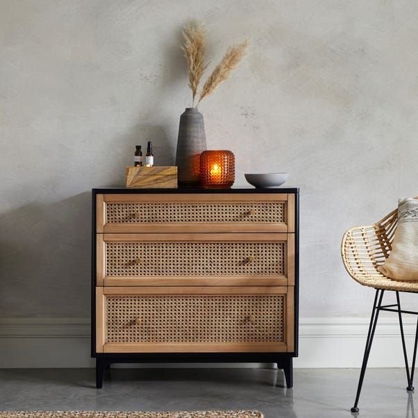 Cane chest of deals drawers