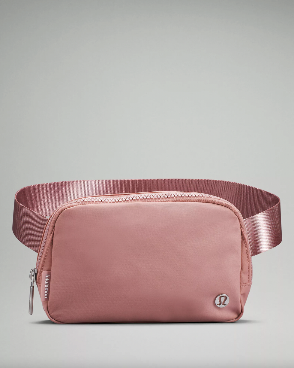 Fanny Packs for Women Plus Size, Nylon Workout Belt Bag(Pink