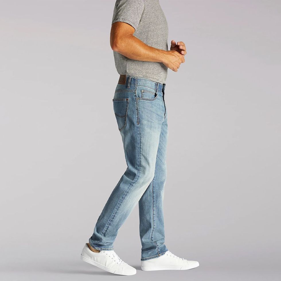 Lee Men's Slim Straight Active Stretch Pant - Elastic Waistband 