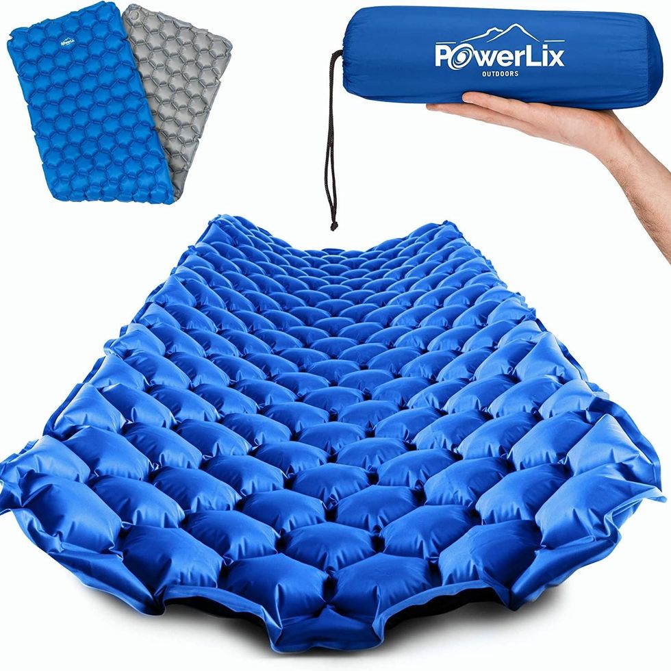 Back Support Inflatable Sleeping Camping Air Mattress Outdoor