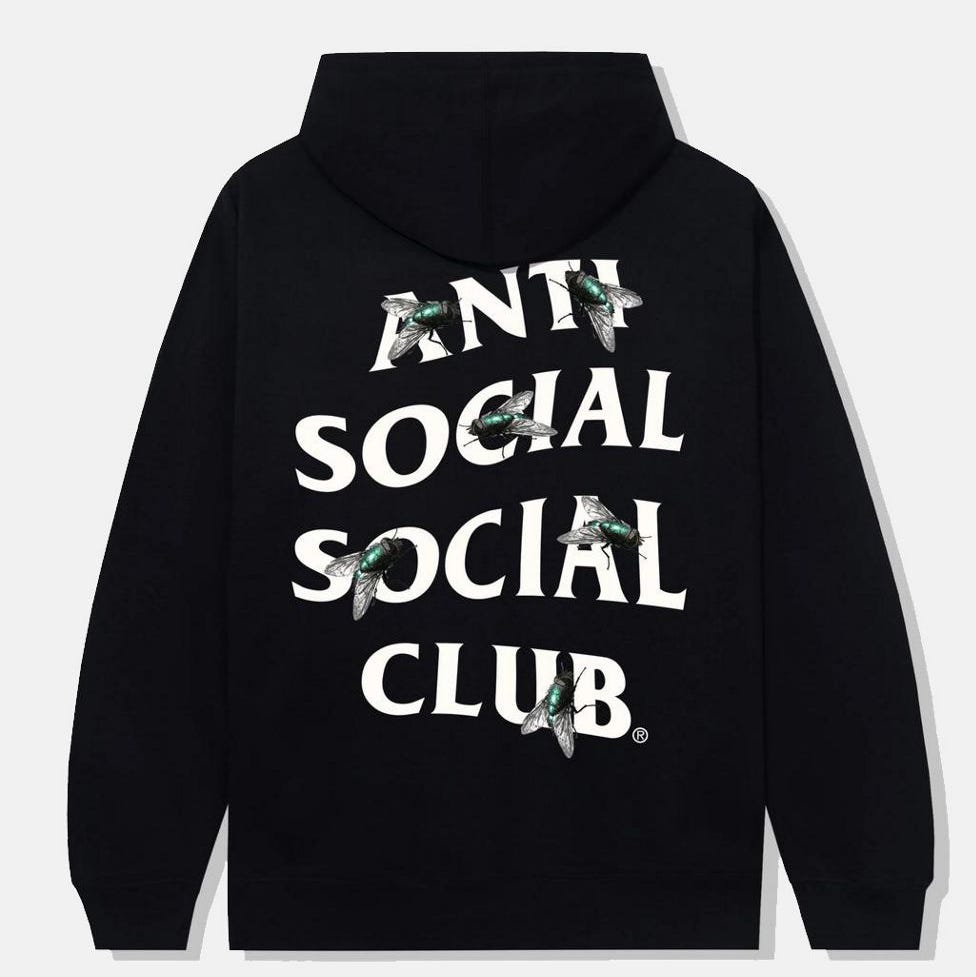 Anti Social Social Club Buzzkill Hoodie Black Anti Social Social Club Buzzkill Hoodie Black