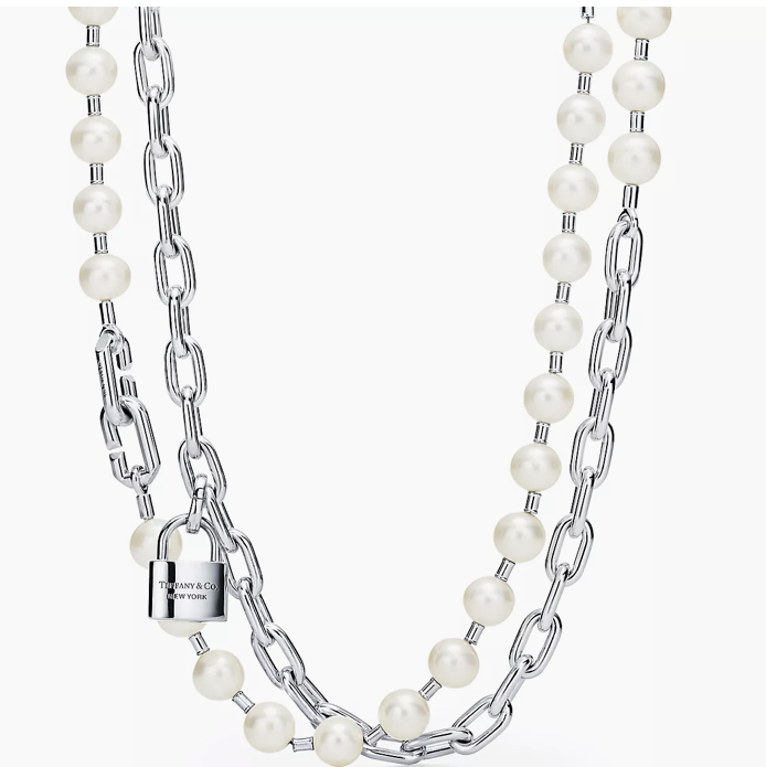 Tiffany Hardware Pearl Necklace