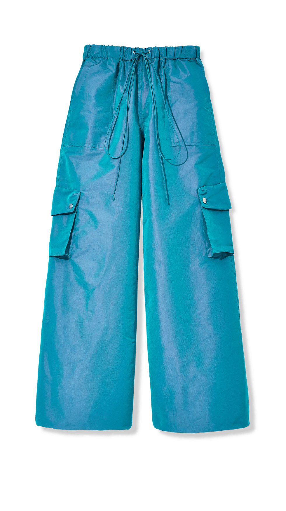 Iridescent Taffeta Cargo Pants