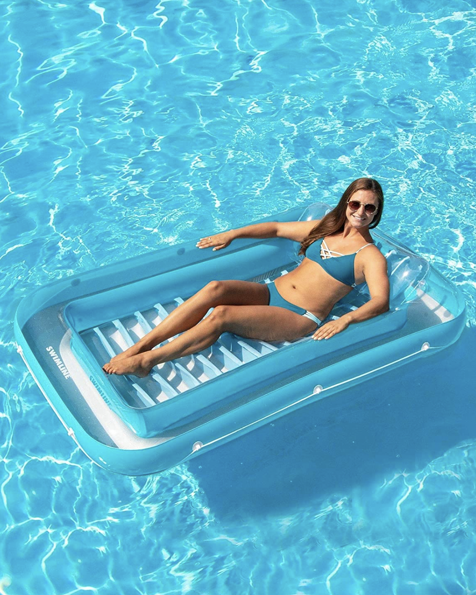  JOYIN Giant Boat Pool Float with Cooler - Inflatable