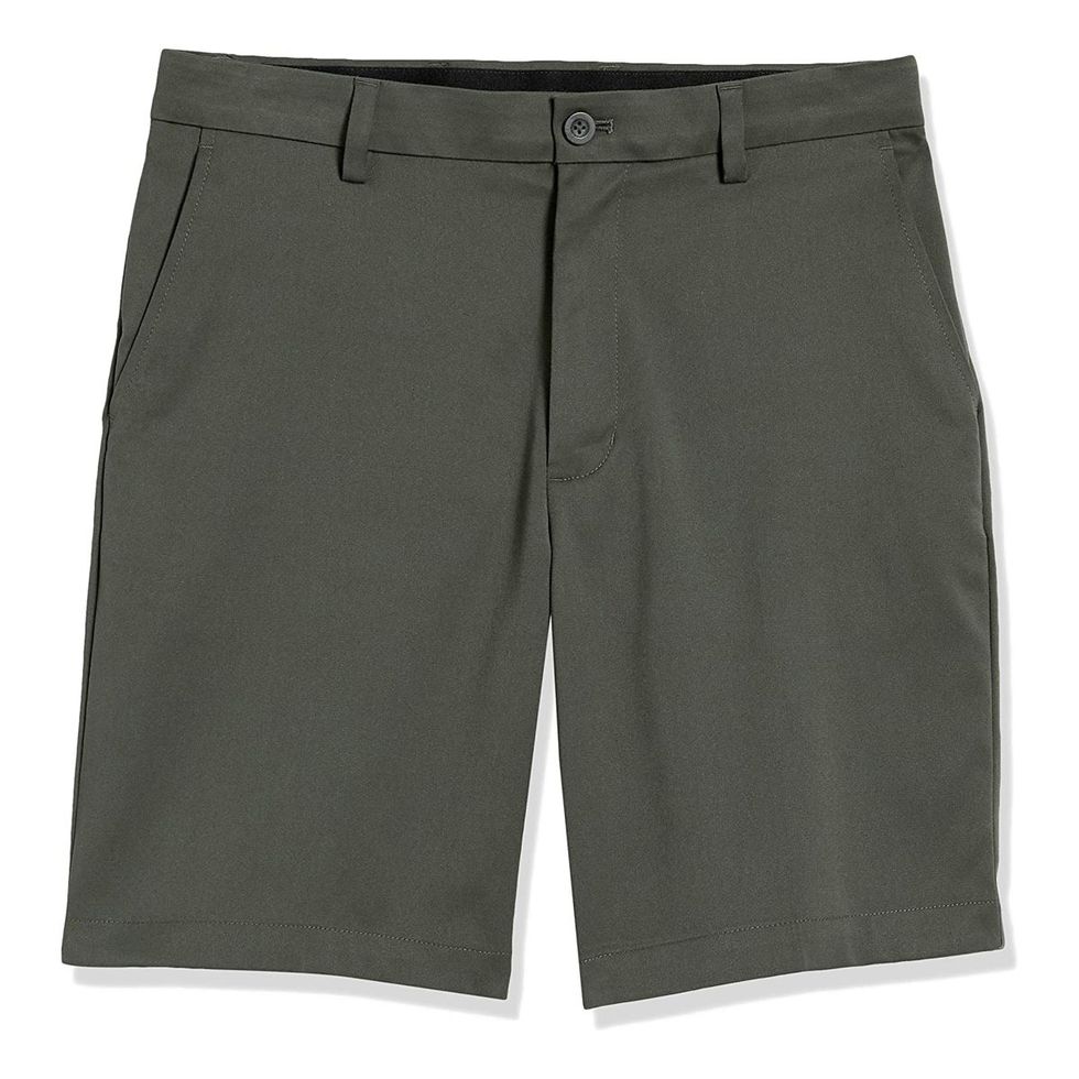 Men's Golf Shorts Stretch Chino Lightweight Quick Dry Flat Front Work Half  Pants