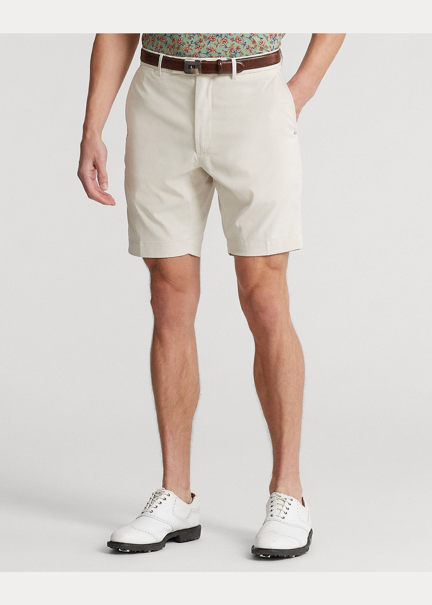 Mens pleated shorts hot sale 9 inch inseam