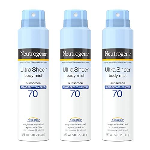 Ultra Sheer Body Mist Sunscreen Spray Broad Spectrum SPF 70