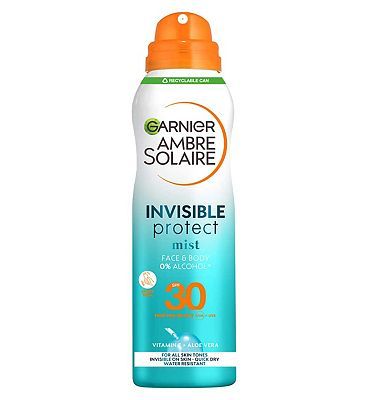 Ambre Solaire SPF 30 Invisible Protect Mist Spray 200ml