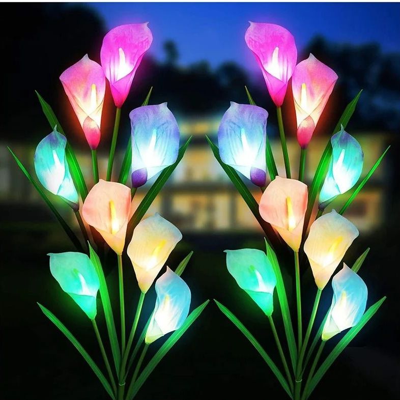 Decorative Calla Flower Outdoor Solar Lights