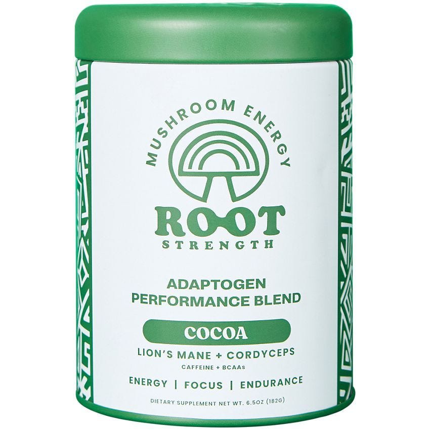 Arete Adaptogens Shroomy Mushroom Energy Root Strength Powder