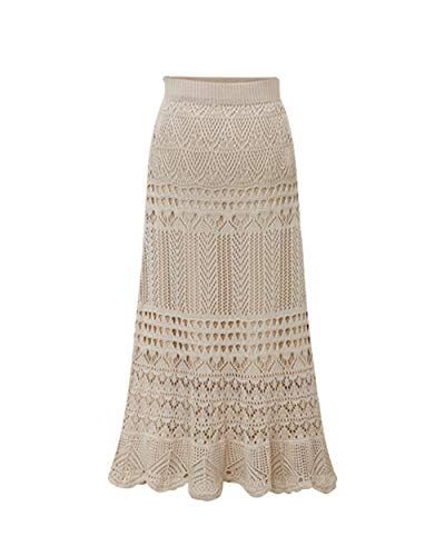 High Waist Crochet Skirt