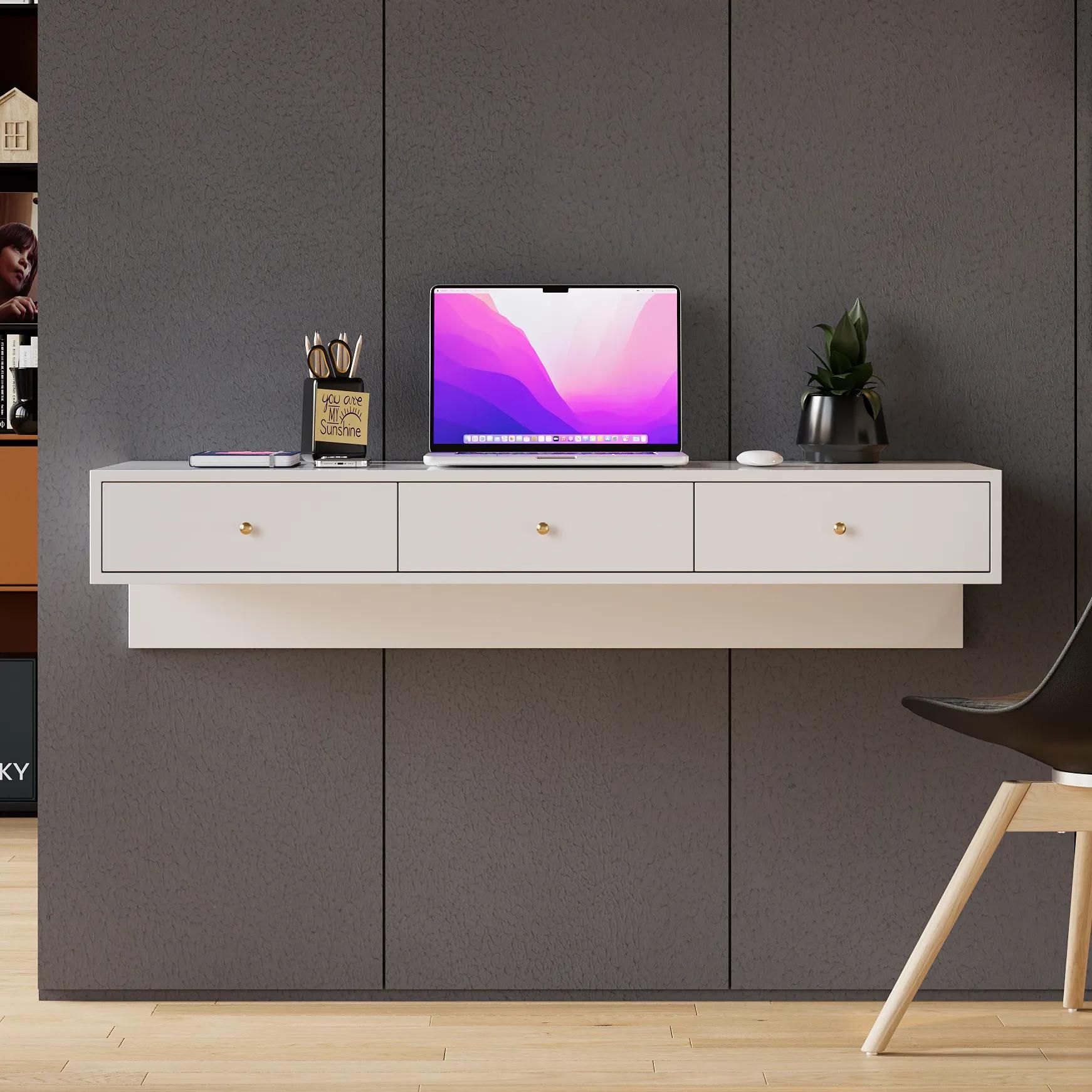 Floating store desk cabinet