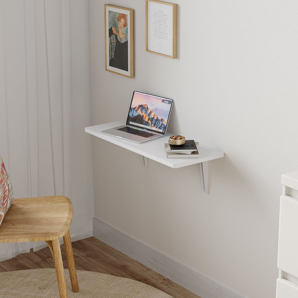 Wall-Mounted Drop-Leaf Table 