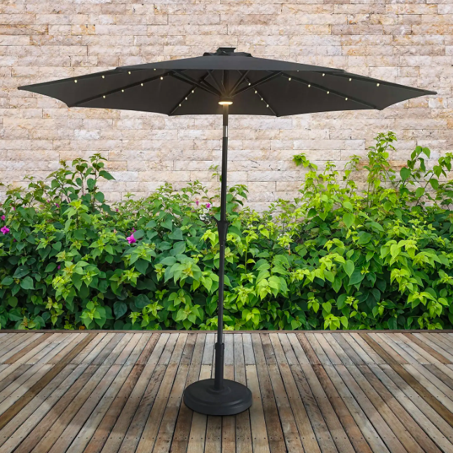 Parasol with Solar Lights 