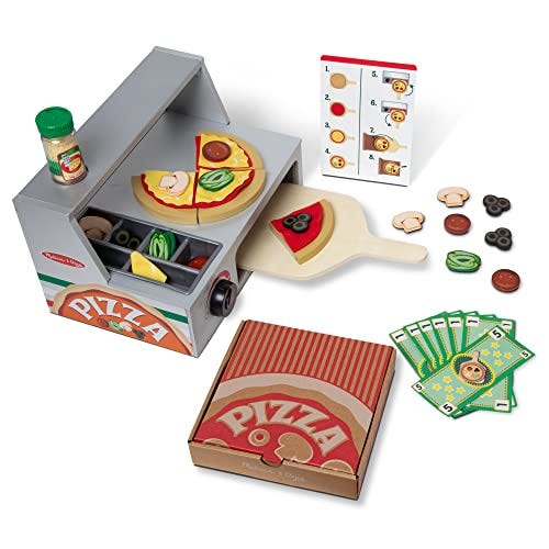 Top & Bake Wooden Pizza Counter Play Set Top & Bake Wooden Pizza Counter Play Set
