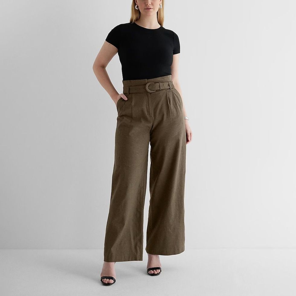 Natural Linen Pants for Women, Simple Pure Linen Trousers