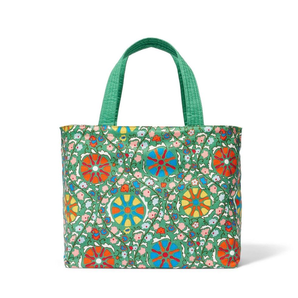 Zinnia Floral Print Oversized Tote Bag 