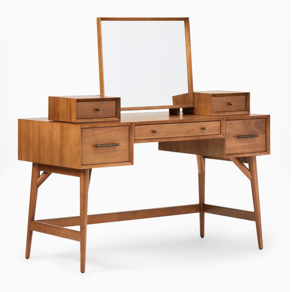 Mid-Century Vanity Desk Set 