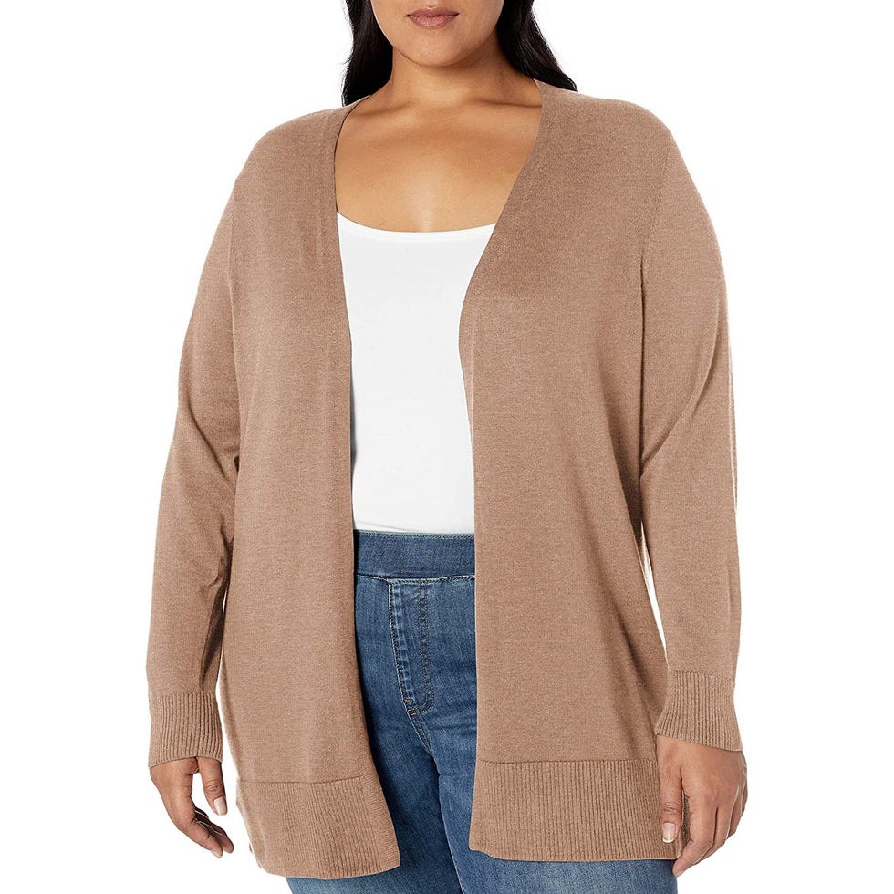 Lightweight Open-Front Cardigan