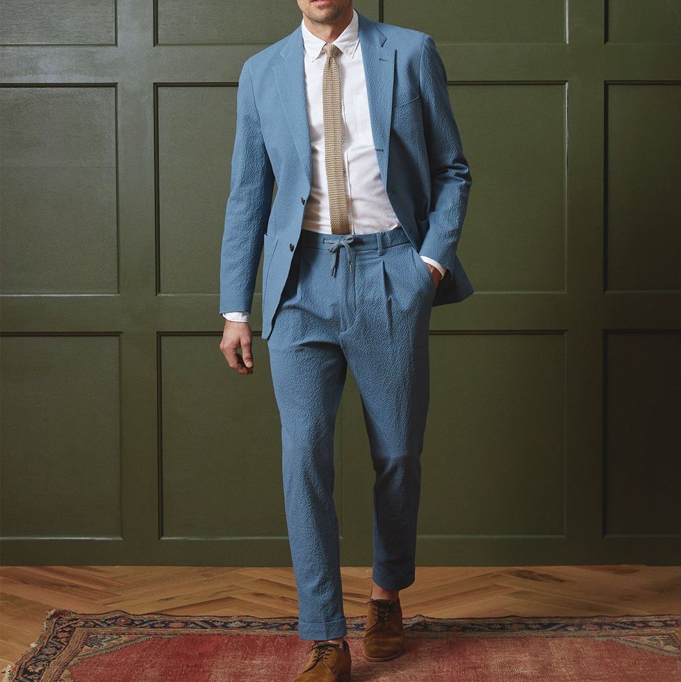 Seersucker Madison Drawstring Suit