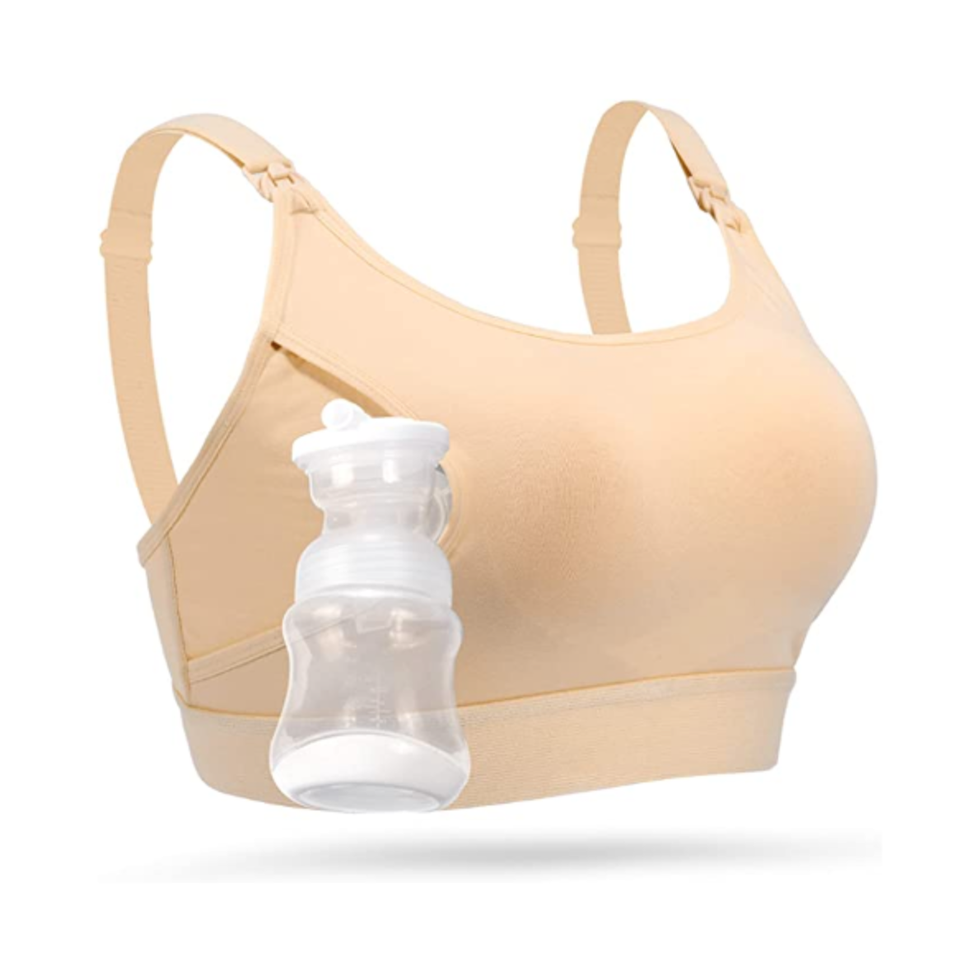 Simple Wishes Adjustable Hands Free Pumping Bra - Soft Pink – The Wild