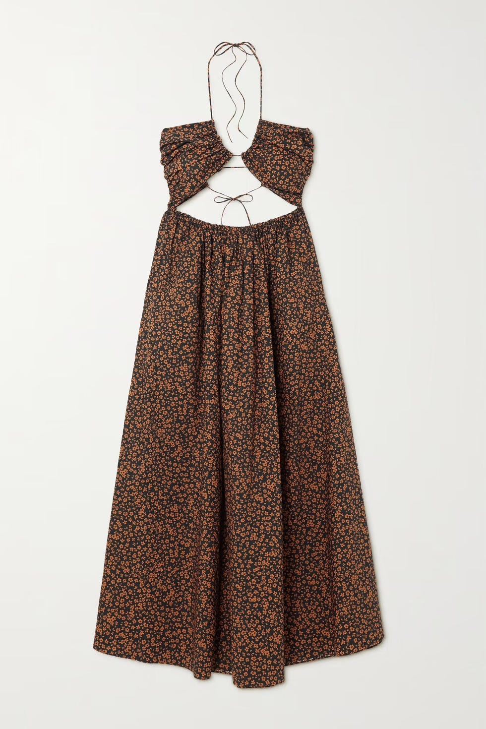 Cutout Floral-Print Maxi Dress Cutout Floral-Print Maxi Dress