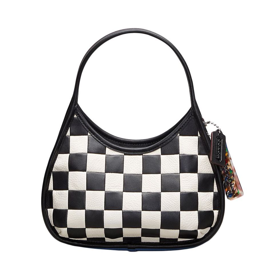 Ergo Shoulder Bag In Checkerboard Upcrafted Leather