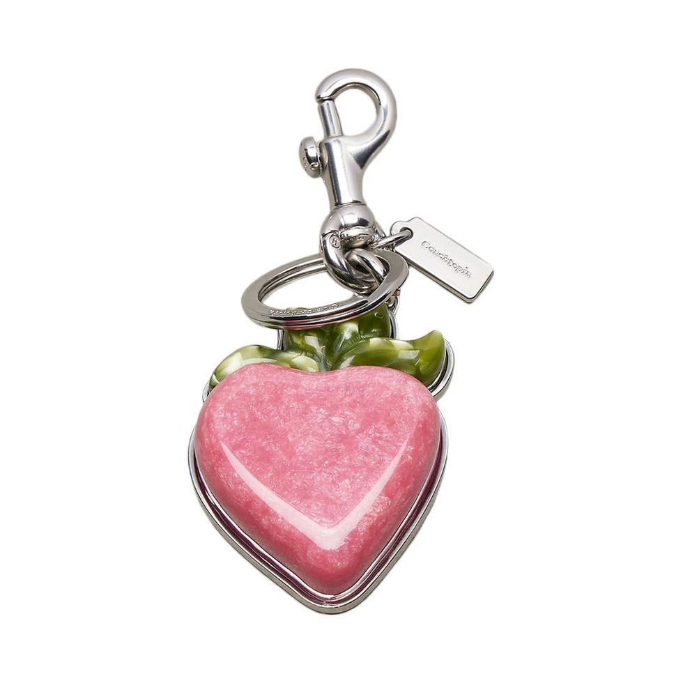 Strawberry Bag Charm In 70% Recycled Resin