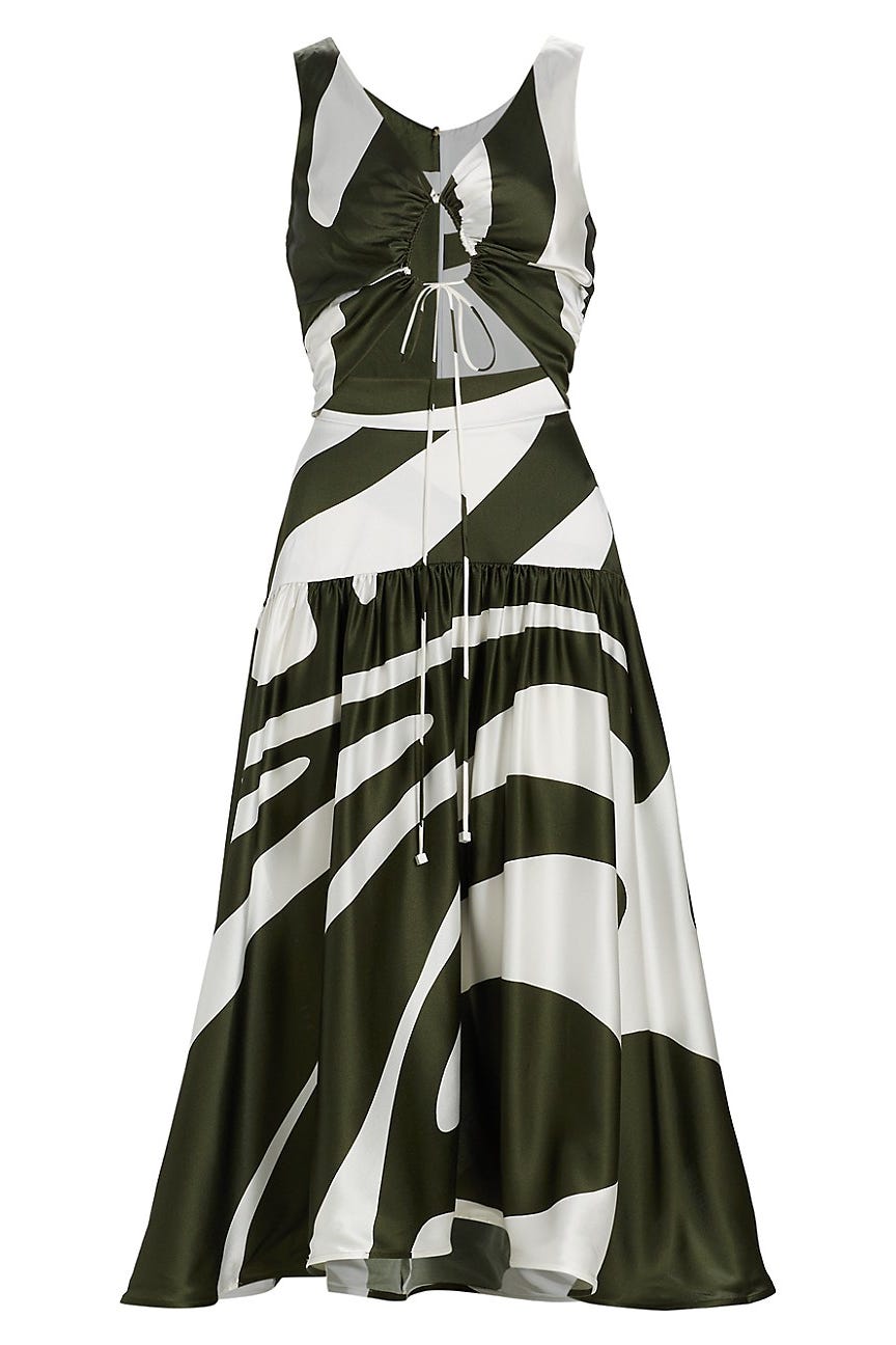 Roseanne Striped Cut-Out Dress Roseanne Striped Cut-Out Dress