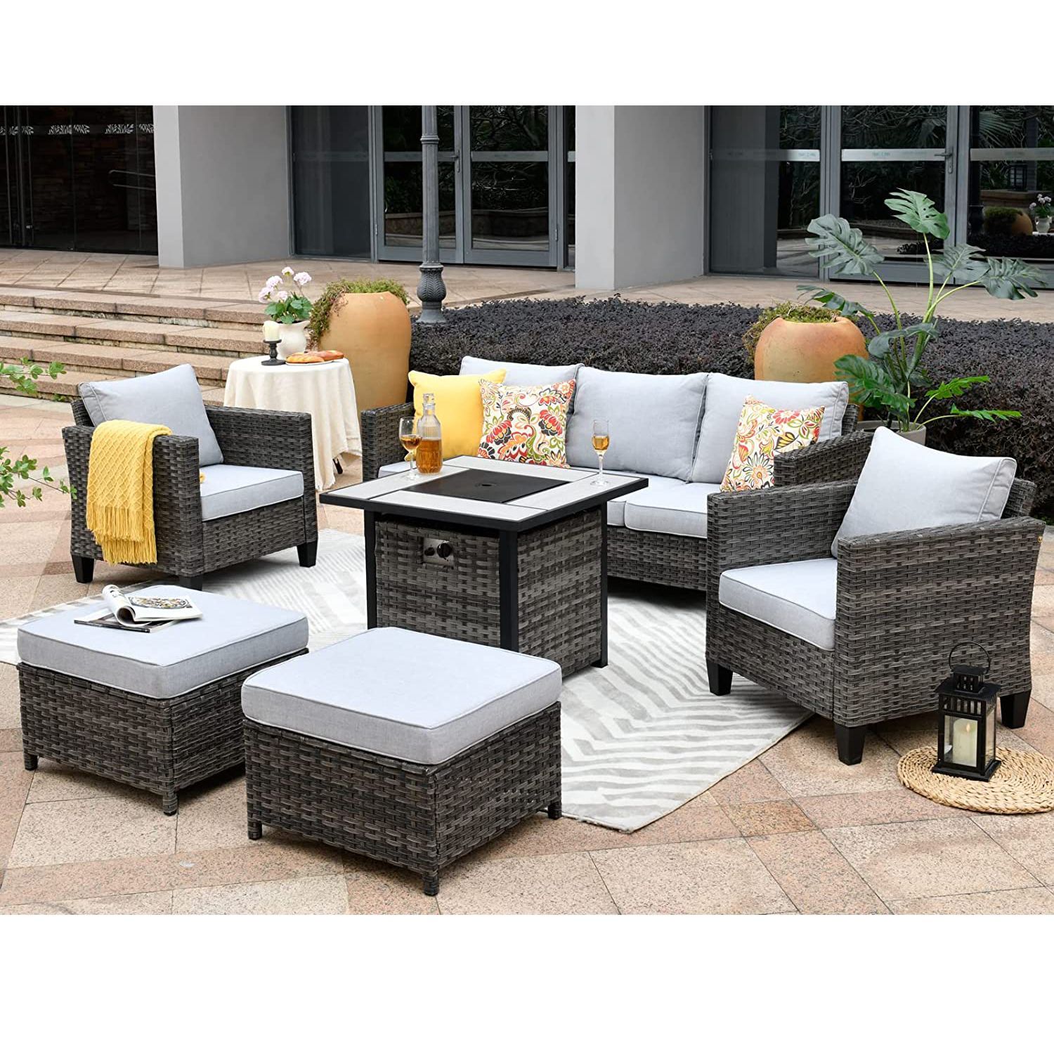 The Best And Most Affordable Outdoor Sectionals Of 2024   1682023729 Wicker Outdoor Patio Conversation Set 6441a51b60094 