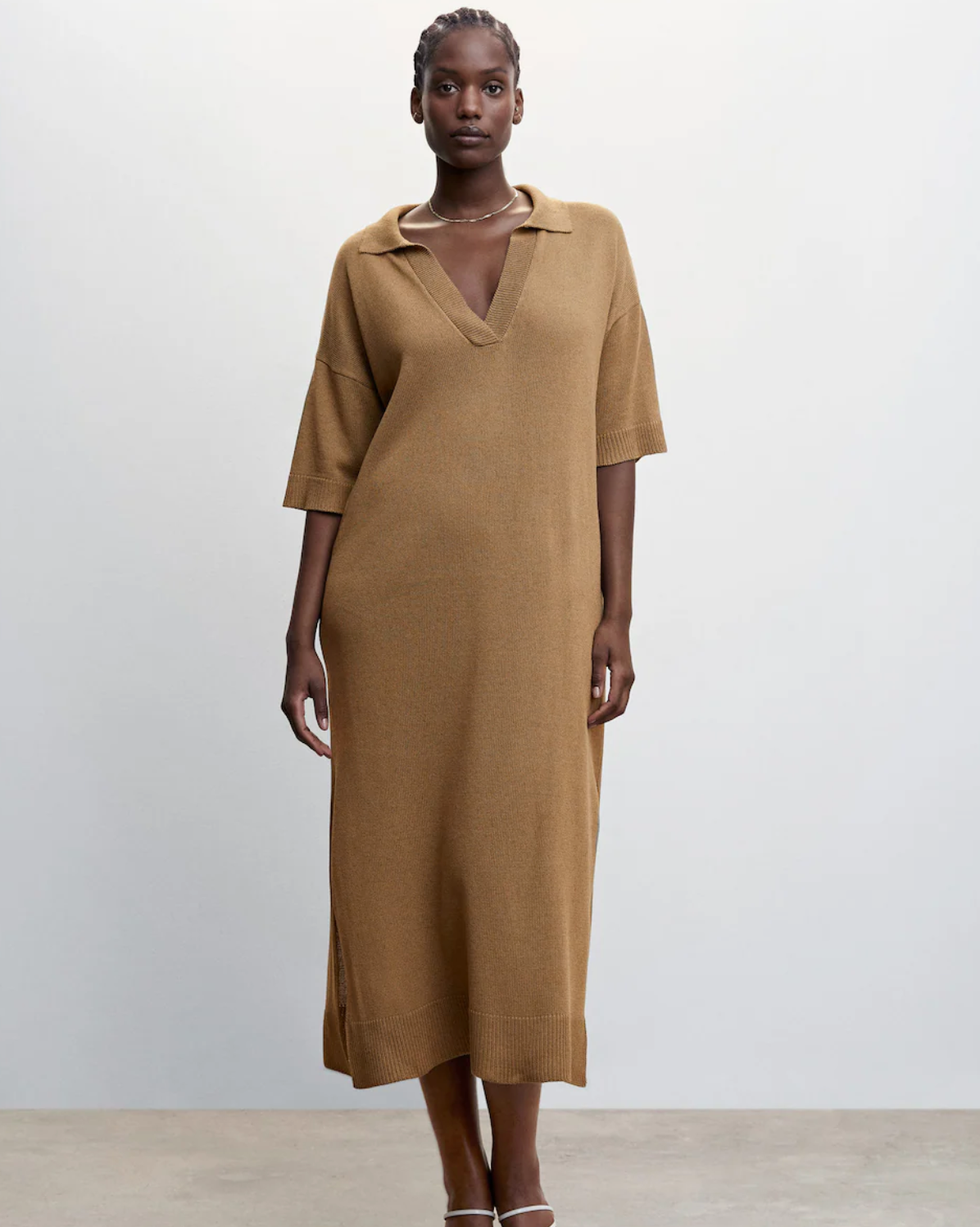Knitted Dress with Openings Knitted Dress with Openings