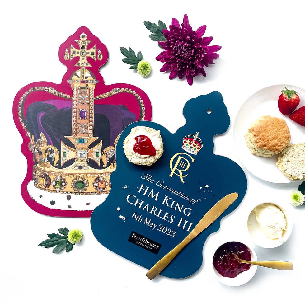 King Charles Coronation Crown Large Serving Platter