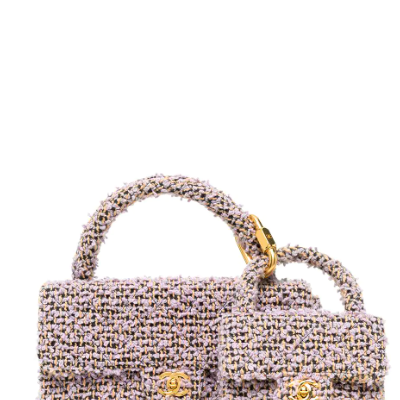 Vintage Chanel 1995-1996 tweed two-in-one handbag set