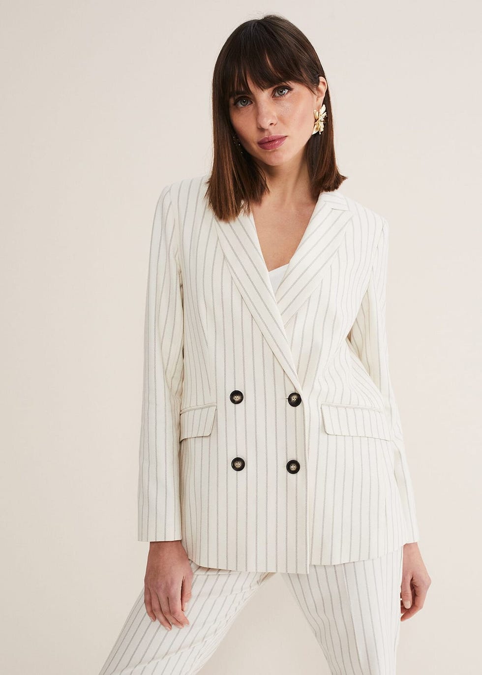 Pinstripe Blazer