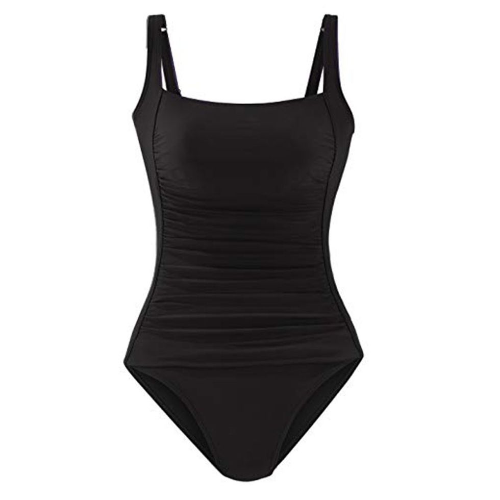 Upopby Black Padded One-Piece Swimsuit