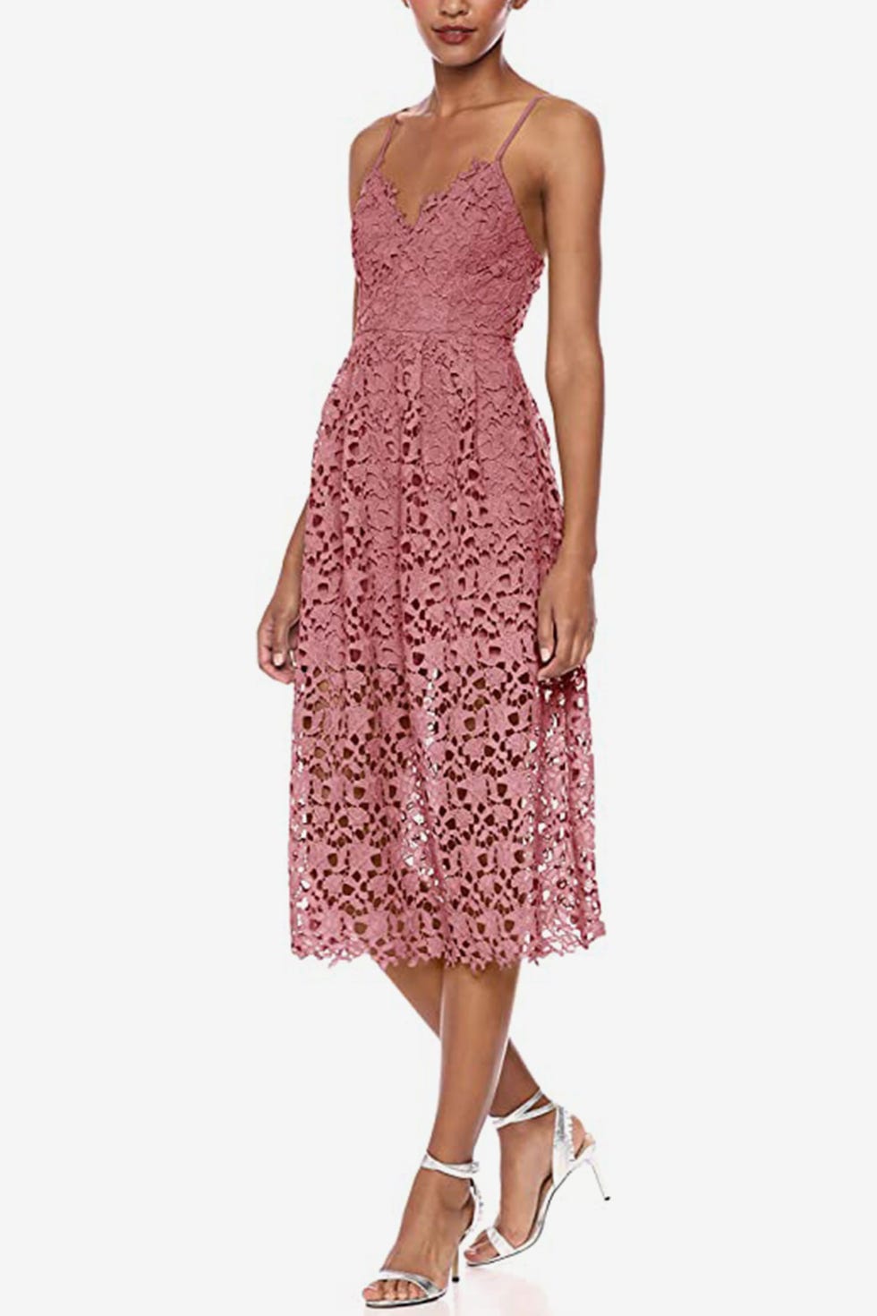 Lace Fit & Flare Midi Dress Lace Fit & Flare Midi Dress