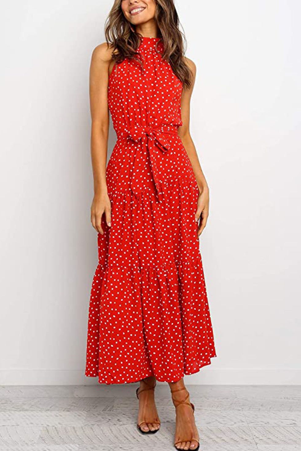 Halter Maxi Dresses with Belt Halter Maxi Dresses with Belt