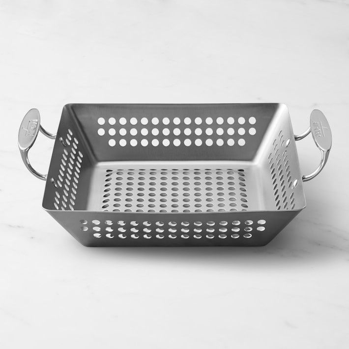 Stainless-Steel Outdoor Square Grilling Basket