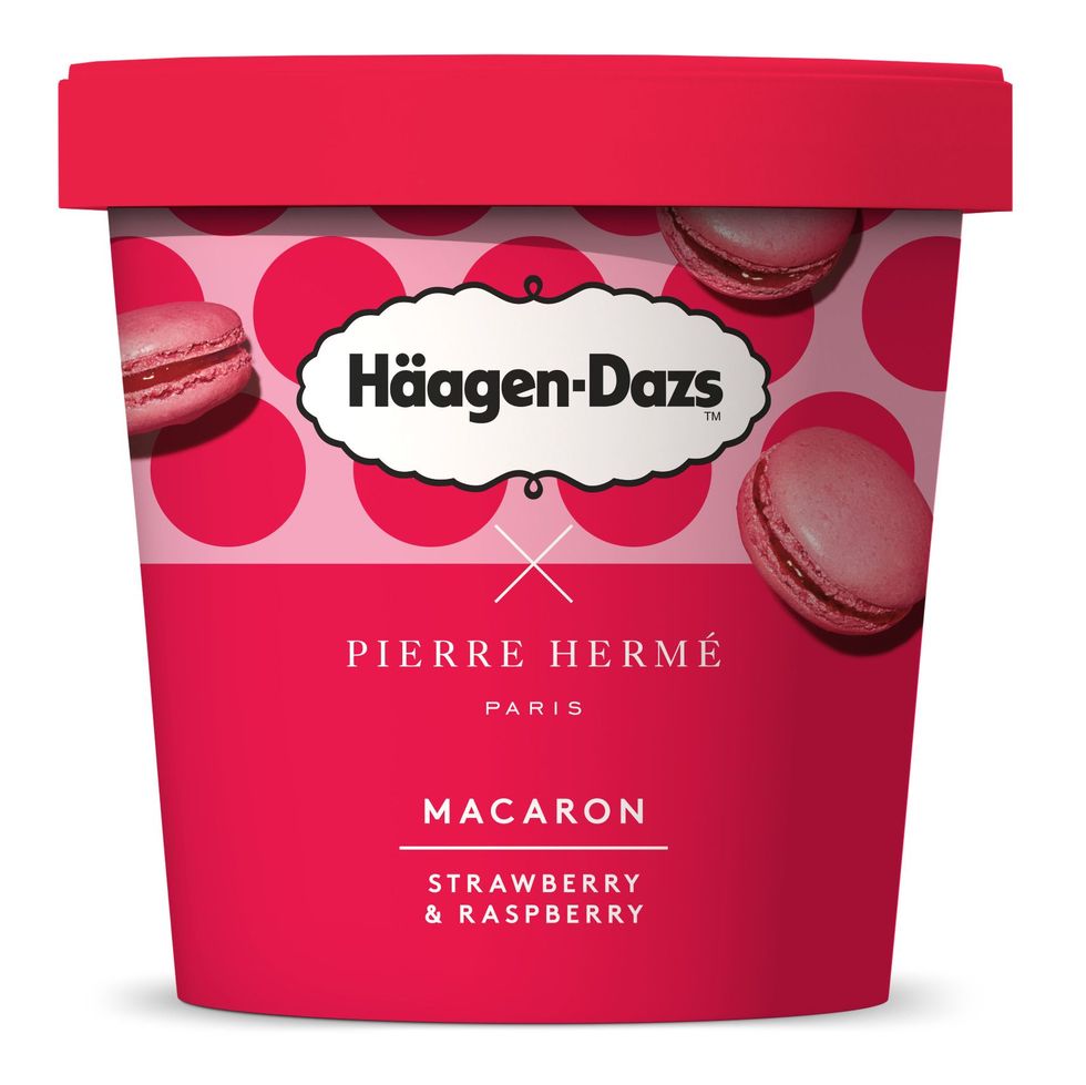 Haagen Dazs Macaron Strawberry Raspberry Ice Cream