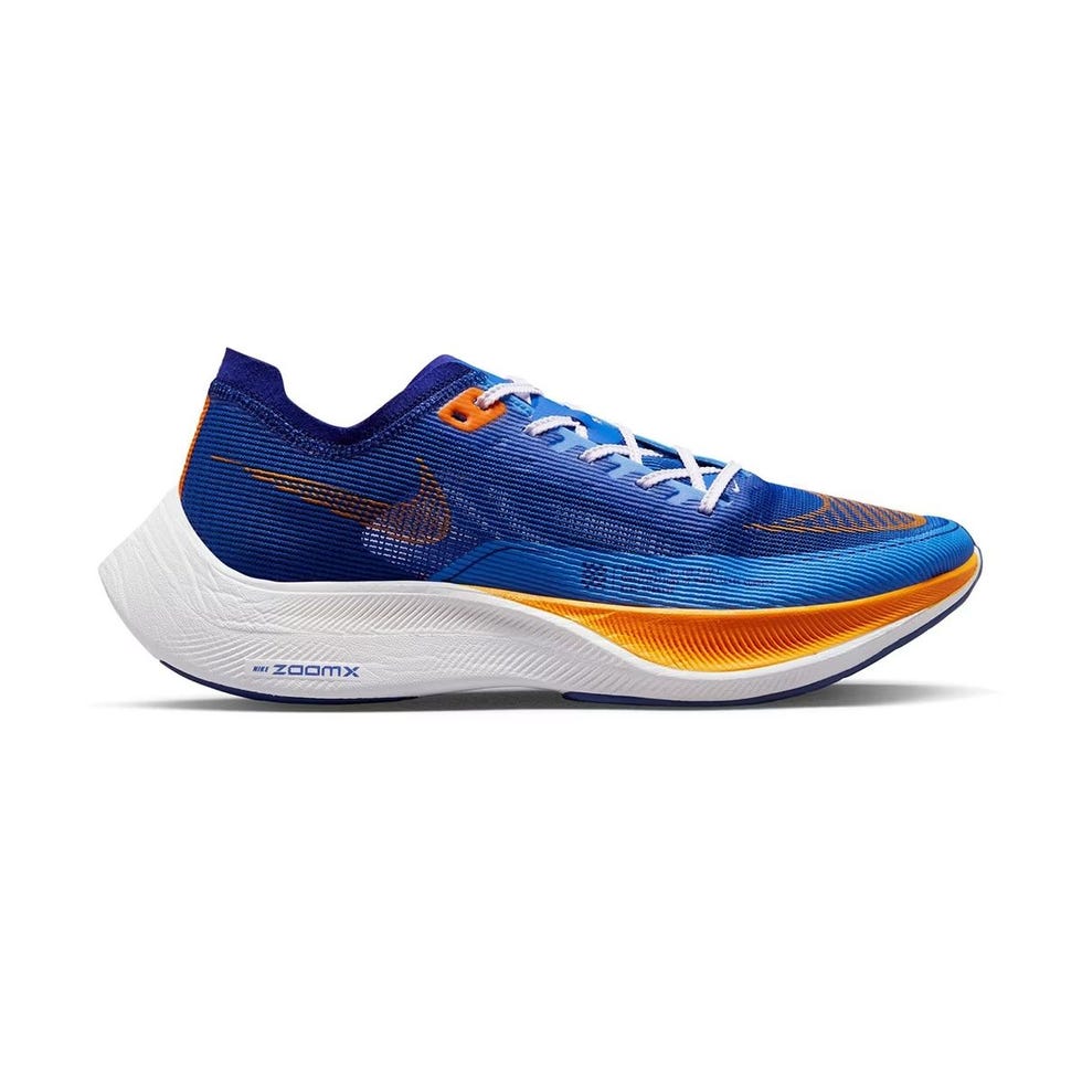 Nike Vaporfly NEXT% 2 en color azul y naranja