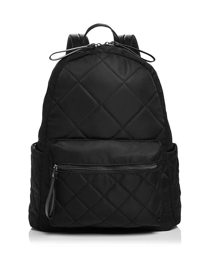Motivator Backpack in Black Quilted Nylon