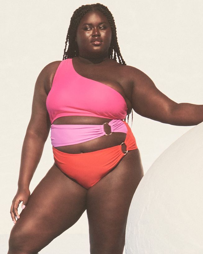 Women's Swimwear 2 Piece Plus Size Swimsuit Printing for Big Busts