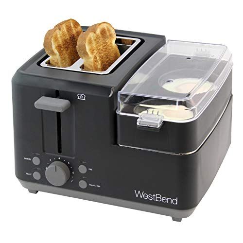 Breakfast Makers, Gourmia GBF470 3 in 1 Breakfast Station - 2 Slice Toaster,  Egg Cooker and Poacher, Vegetable Steamer, Bacon and Meat Steaming Tray -  One Touch Controls - Stainless Steel